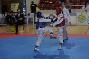 21.12.2019. Ostrowiec Świętokrzyski. Świętokrzyska Międzynarodowa Olimpiada Taekwondo / Maciej Makuła / Radio Kielce