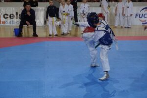 21.12.2019. Ostrowiec Świętokrzyski. Świętokrzyska Międzynarodowa Olimpiada Taekwondo / Maciej Makuła / Radio Kielce