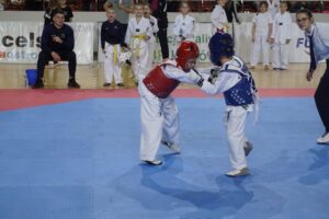 21.12.2019. Ostrowiec Świętokrzyski. Świętokrzyska Międzynarodowa Olimpiada Taekwondo / Maciej Makuła / Radio Kielce