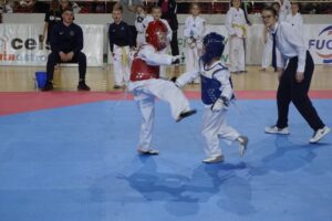 21.12.2019. Ostrowiec Świętokrzyski. Świętokrzyska Międzynarodowa Olimpiada Taekwondo / Maciej Makuła / Radio Kielce