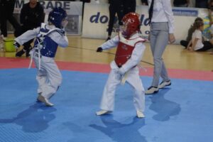21.12.2019. Ostrowiec Świętokrzyski. Świętokrzyska Międzynarodowa Olimpiada Taekwondo / Maciej Makuła / Radio Kielce