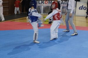21.12.2019. Ostrowiec Świętokrzyski. Świętokrzyska Międzynarodowa Olimpiada Taekwondo / Maciej Makuła / Radio Kielce