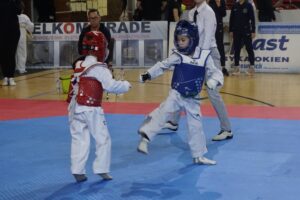 21.12.2019. Ostrowiec Świętokrzyski. Świętokrzyska Międzynarodowa Olimpiada Taekwondo / Maciej Makuła / Radio Kielce