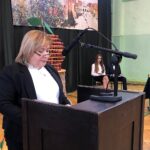 11.12.2019. Sandomierz. Zespół Szkół Centrum Kształcenia Rolniczego. Dzień Patrona Szkoły. Na zdjęciu Alicja Szatan - dyrektor Zespołu Szkół Centrum Kształcenia Rolniczego / Grażyna Szlęzak-Wójcik / Radio Kielce