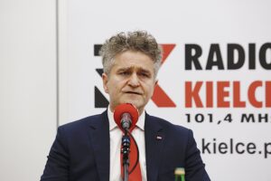 01.12.2019. Kielce. Studio Polityczne Radia Kielce. Na zdjęciu: senator Krzysztof Słoń - PiS / Jarosław Kubalski / Radio Kielce