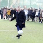 06.12.2019. Chęciny. Otwarcie obiektów sportowych w szkole podstawowej im. Jana Kochanowskiego. Na zdjęciu (od lewej): Robert Jaworski - burmistrz Chęcin / Jarosław Kubalski / Radio Kielce