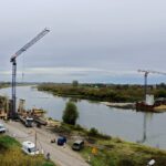 05.11.2019. Nowy Korczyn. Budowa mostu na Wiśle / Jarosław Kubalski / Radio Kielce