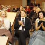 06.12.2019 Kielce. Wystawa prac Lucyny Gozdek pt. „W przestrzeni”. Na zdjęciu (od lewej): Renata Janik - wicemarszałek województwa, prof. Jacek Semaniak - rektor UJK i Lucyna Gozdek / Jarosław Kubalski / Radio Kielce