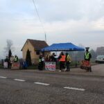28.11.2019. Sielec Biskupi. Protest przeciwko budowie biogazowni / Marta Gajda / Radio Kielce