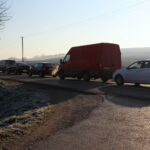 12.12.2019. Sielec Biskupi. Protest mieszkańców przeciw budowie biogazowni / Marta Gajda / Radio Kielce