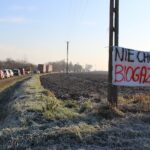 12.12.2019. Sielec Biskupi. Protest mieszkańców przeciw budowie biogazowni / Marta Gajda / Radio Kielce