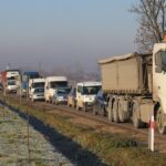 12.12.2019. Sielec Biskupi. Protest mieszkańców przeciw budowie biogazowni / Marta Gajda / Radio Kielce