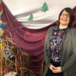 15.12.2019. Osiek. Kiermasz bożonarodzeniowy. Na zdjęciu: Mariola Czech / Grażyna-Szlęzak-Wójcik / Radio Kielce