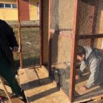 18.12.2019 Sandomierz. Budowa żywej szopki / Grażyna Szlęzak-Wójcik / Radio Kielce