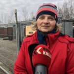 01.12.2019. Sandomierz. Pomoc  dla schroniska od KGW Chwałowianki. Na zdjęciu: Iwona Ciamaga - schronisko dla bezdomnych psów w Sandomierzu / Grażyna-Szlęzak-Wójcik / Radio Kielce