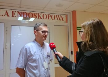 02.12.2019. Kielce. Dr Jarosław Jaskulski, kierownik Kliniki Urologii w ŚCO / Krzysztof Bujnowicz / Radio Kielce