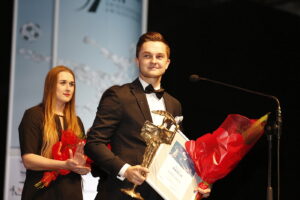 01.02.2019 Kielce. 67. Plebiscyt Świętokrzyskie Gwiazdy Sportu 2018. Gala finałowa. Maciej Giemza wybrany „Najpopularniejszym sportowcem 2018 roku” / Jarosław Kubalski / Radio Kielce