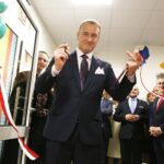 01.12.2019 Cedzyna. Nowy żłobek. Uroczyste otwarcie. Wójt gminy Górno Przemysław Łysak / Jarosław Kubalski / Radio Kielce