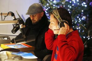 09.12.2019 Radio Kielce. Choinka pod choinkę. Grzegorz Degejda i Paweł Solarz / Jarosław Kubalski / Radio Kielce