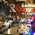 10.12.2019 Radio Kielce. Akcja "Choinka pod choinkę". Piotr Restecki - muzyk, Przemysław Predygier - dyrektor TVP3 Kielce i Paweł Solarz - Radio Kielce / Jarosław Kubalski / Radio Kielce