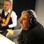 10.12.2019 Radio Kielce. Akcja "Choinka pod choinkę". Piotr Restecki - muzyk i Przemysław Predygier - dyrektor TVP3 Kielce / Jarosław Kubalski / Radio Kielce