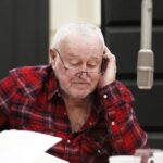 10.12.2019 Radio Kielce. Nagranie słuchowiska "W czasach bolszewickiej zarazy". Jan Nowicki / Jarosław Kubalski / Radio Kielce