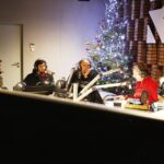 11.12.2019 Radio Kielce. Akcja "Choinka pod choinkę". Alex, Daniel i Talant Dujszebajewowie, Paweł Solarz - Radio Kielce i Olga Dujszebajew / Jarosław Kubalski / Radio Kielce