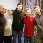 11.12.2019 Radio Kielce. Akcja "Choinka pod choinkę". Talant, Olga, Daniel Dujszebajew, Paweł Solarz oraz Alex Dujszebajew / Jarosław Kubalski / Radio Kielce
