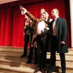 14.12.2019 Kielce. Wyższe Seminarium Duchowne. Wystawa poświęcona aktorowi Edwardowi Kusztalowi i premiera spektaklu "Rewizor" w wykonaniu aktorów WSD / Jarosław Kubalski / Radio Kielce