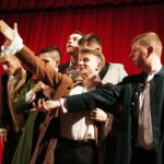 14.12.2019 Kielce. Wyższe Seminarium Duchowne. Wystawa poświęcona aktorowi Edwardowi Kusztalowi i premiera spektaklu "Rewizor" w wykonaniu aktorów WSD / Jarosław Kubalski / Radio Kielce