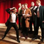 14.12.2019 Kielce. Wyższe Seminarium Duchowne. Wystawa poświęcona aktorowi Edwardowi Kusztalowi i premiera spektaklu "Rewizor" w wykonaniu aktorów WSD / Jarosław Kubalski / Radio Kielce