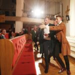 14.12.2019 Kielce. Wyższe Seminarium Duchowne. Wystawa poświęcona aktorowi Edwardowi Kusztalowi i premiera spektaklu "Rewizor" w wykonaniu aktorów WSD / Jarosław Kubalski / Radio Kielce