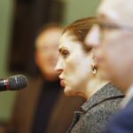 17.12.2019 Kielce. Spotkanie wigilijne PO-KO w sali kominkowej WDK. Joanna Mucha - poseł / Jarosław Kubalski / Radio Kielce