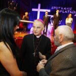 18.12.2019 Kielce. Sportowa wigilia w hali przy ul. Żytniej. Biskup Marian Florczyk / Jarosław Kubalski / Radio Kielce