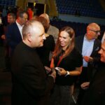 18.12.2019 Kielce. Sportowa wigilia w hali przy ul. Żytniej. Ks. Krzysztof Banasik / Jarosław Kubalski / Radio Kielce