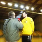 06.12.2019 Kielce. Daniel Dujszebajew i Marek Cender - Radio Kielce / Jarosław Kubalski / Radio Kielce