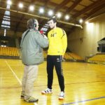 06.12.2019 Kielce. Daniel Dujszebajew i Marek Cender - Radio Kielce / Jarosław Kubalski / Radio Kielce