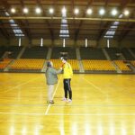 06.12.2019 Kielce. Daniel Dujszebajew i Marek Cender - Radio Kielce / Jarosław Kubalski / Radio Kielce