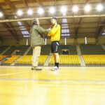 06.12.2019 Kielce. Alex Dujszebajew i Marek Cender - Radio Kielce / Jarosław Kubalski / Radio Kielce