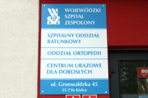 Kielce. Wojewódzki Szpital Zespolony. Szpitalny Oddział Ratunkowy, Oddział Ortopedii, Centrum Urazowe dla Dorosłych / Radio Kielce