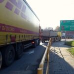 11.12.2019. Opatów. Policja patroluje skrzyżowania i przejścia dla pieszych za pomocą drona / Emilia Sitarska / Radio Kielce