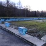 10.12.2019. Opatów. Tereny na Kani. Pozostałości basenów / Emilia Sitarska / Radio Kielce