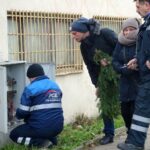 15.12.2019. Ostrowiec Św. Ewakuacja mieszkańców bloku na Osiedlu Ogrody / Emilia Sitarska / Radio Kielce