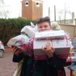 10.12.2019 Denków.  Przekazanie paczek świątecznych dla domu dziecka Nasz Dom w Denkowie / Emilia Sitarska / Radio Kielce