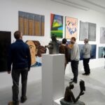 13.12.2019 Ostrowiec. Wernisaż prac wybranych przez jury w 14. Międzynarodowym Jesiennym Salonie Sztuki w BWA / Emilia Sitarska / Radio Kielce