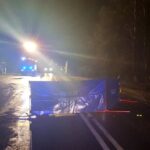 15.12.2019 Marzysz. Miejsce, w którym doszło do śmiertelnego potrącenia / policja