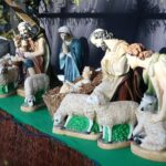 Kielce. 20.12.2019. Szopka bożonarodzeniowa przy pomniku Henryka Sienkiewicza / Wiktor Taszłow / Radio Kielce