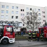 Kielce. 21.12.2019. Pożar w mieszkaniu na kieleckich Ślichowicach / Wiktor Taszłow / Radio Kielce