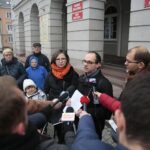 Kielce. 02.12.2019. Konferencja tymczasowej rady ds. osób niepełnosprawnych. Przemawia Paweł Słowik - przedstawiciel tymczasowej rady ds. osób niepełnosprawnych / Wiktor Taszłow / Radio Kielce