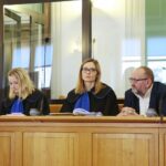 04.12.2019. Kielce. Na zdjęciu (od lewej): Katarzyna Szybowska - radca prawny, Anna Bufnal - radca prawny i Waldemar Durnoga / Wiktor Taszlow / Radio Kielce